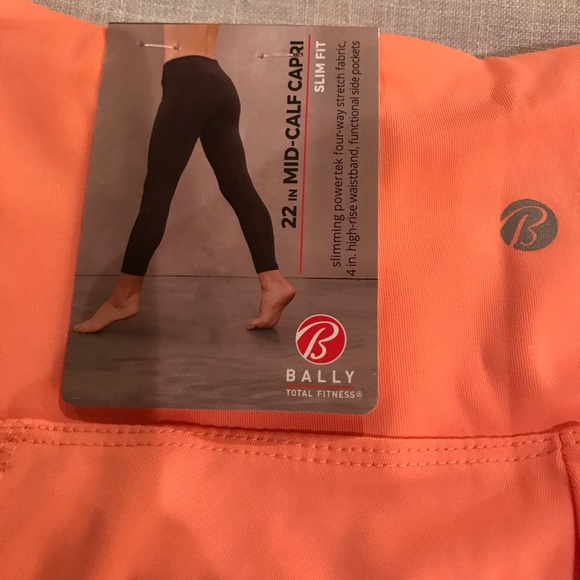 Bally Fitness Desert Rose High Rise Crop Size M - Picture 2 of 8